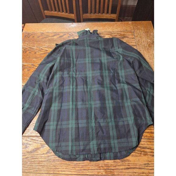 NWT Tuckernuck Blackwatch Plaid Ruffle Reagan Button Down Size Medium - Picture 5 of 5